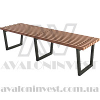 Лавочка садовая Сомбар металлическая Лавочка садовая Сомбар металлическая