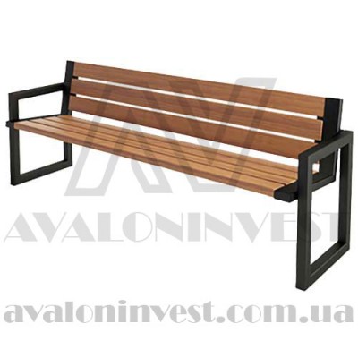 Скамейка садовая Кодру металлическая