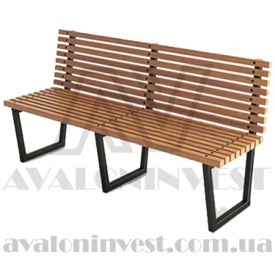 Скамейка садовая Бор металлическая